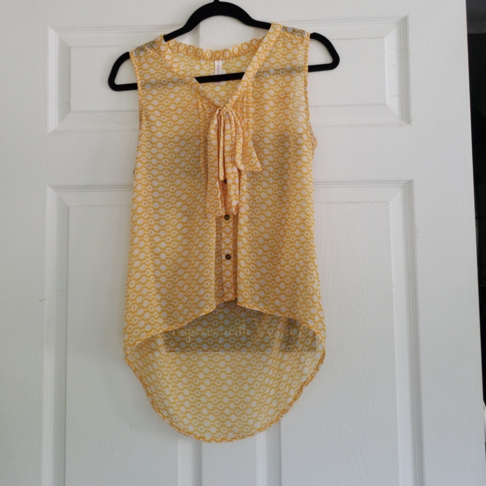 Yellow blouse, xhilaration